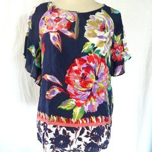 Anthropologie Maeve Gardenia Floral Silk Blouse 4